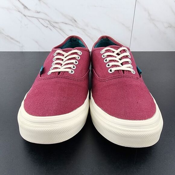 Vans Authentic Maroon Teal Sneakers - Picture 2 of 8